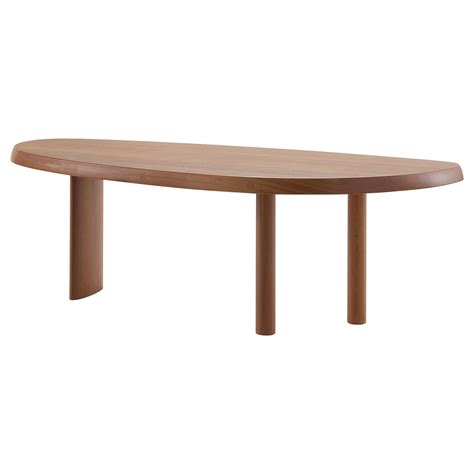 Table Charlotte Perriand En Forme Libre, Bois Laqué Bleu Nuit par ...