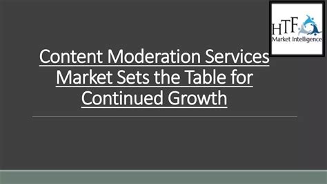 Content Moderation Services Market | PDF