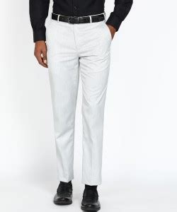 PARK AVENUE Regular Fit Men Grey Trousers - Buy PARK AVENUE Regular Fit ...