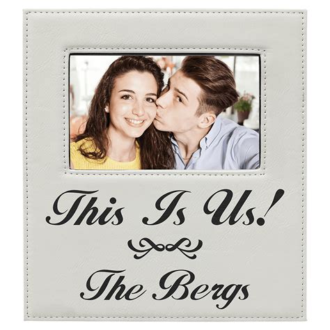 Leatherette Frame - Deluxe - Personalized, Engraved – Burnin' Love ...