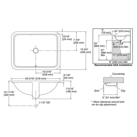 Kohler 20000-NY Caxton Rectangle Undercounter Lav