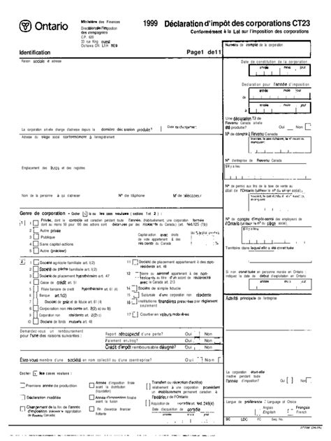 Fillable Online Annual Return and EFF Declaration - Ontario Central ...