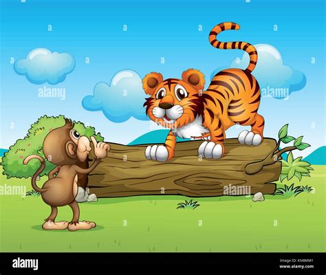 Monkeys habitat Stock Vector Images - Alamy