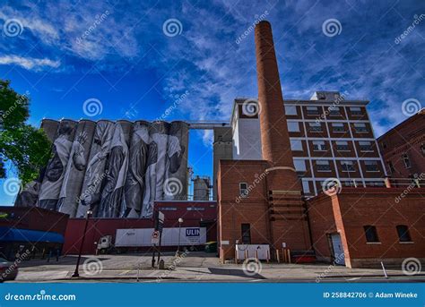 Historic Mill Building Silo in Downtown Mankato MN Stock Photo - Image of minnesota, downtown ...