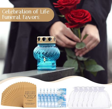 Buy Fumete 300 Pack Funeral Favors Set 100 Pcs Self Adhesive Kraft Seed ...