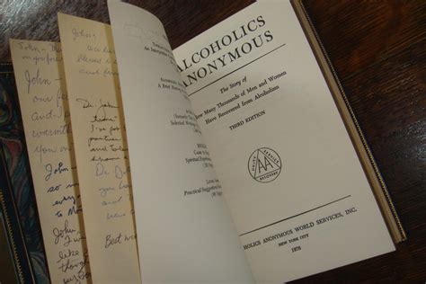 Alcoholics Anonymous Big Book in Fine Leather Binding AA by Wilson ...