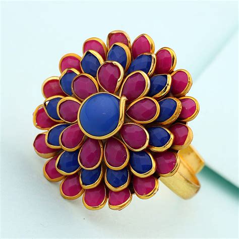 Colorful Ring In Pacchi Design For Women – VOYLLA