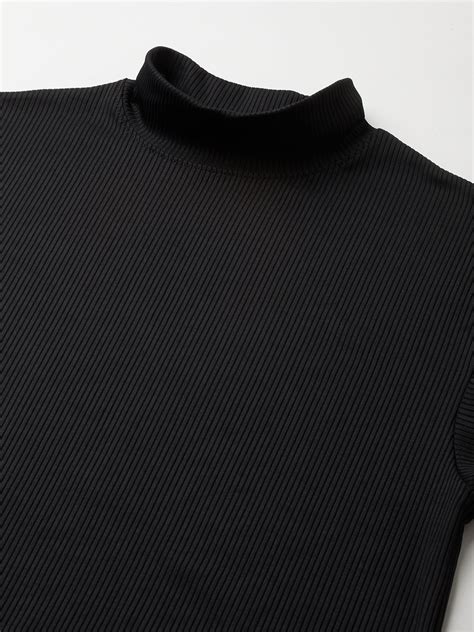 Buy Now Chemistry Ribbed Knit High Neck Tee And Fitted Skirt "Airport ...