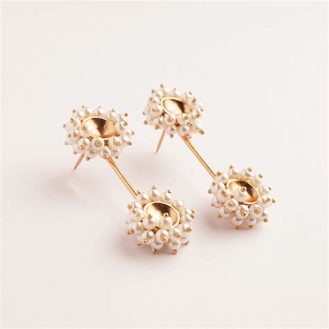 Pearl Radiance Gold Plated Jhallar Earrings – Suhani Pittie