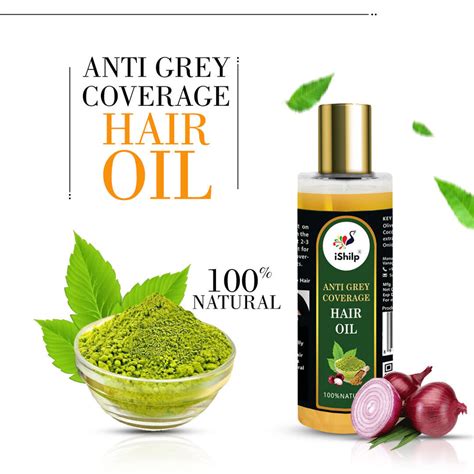 Anti Grey Coverage Hair Oil – ishilps