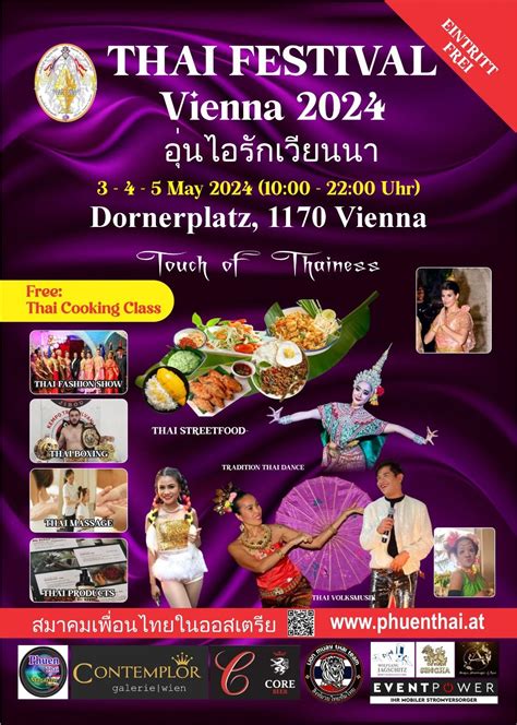 Thai Festival Vienna 2024???, Dornerplatz, Wien, 3 May to 5 May ...