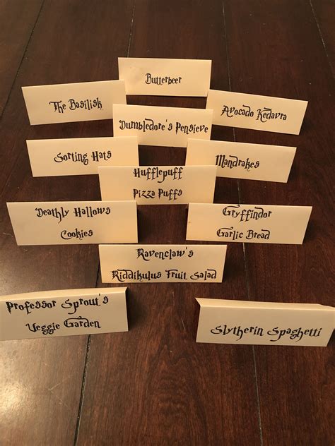 Harry Potter Printable Food Labels - Printable Free Templates