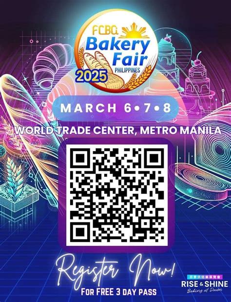 Bakery Fair 2025, World Trade Center Pasay City, 6 March to 8 March ...