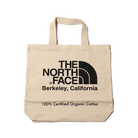 THE NORTH FACE TNF ORGANIC COTTON TOTE NATURAL/BLACK 21FW-I（ザ・ノース・フェイス ...