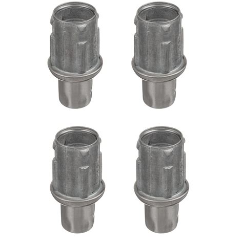 Stainless Steel Adjustable Bullet Feet for 1-5/8" O.D Tubing | Set of 4 ...
