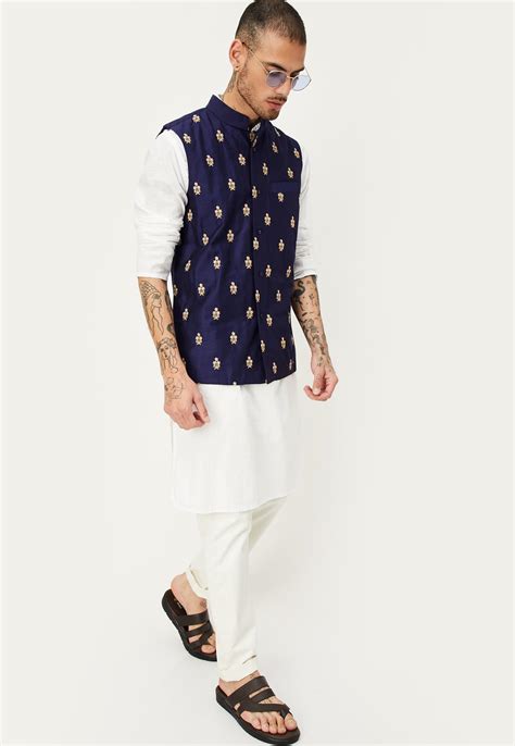 Buy Men Embroidered Nehru Jacket Online at just Rs. 999.0 ...
