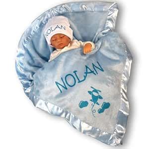Personalized Airplane Baby Blanket Gifts - Large Custom Blankets, Boy ...
