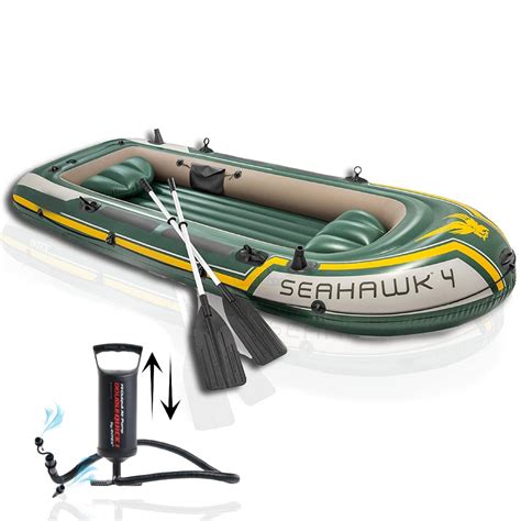 Toy Imagine™ Seahawk 4 Person (11'6"L X 4'9" W X 1'7"H) Inflatable Poly ...