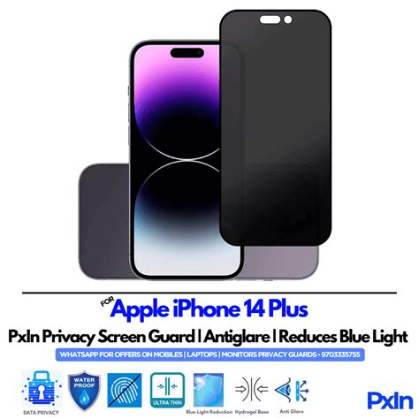 Privacy Screen Guard for iPhone 14 Plus Mobile | No.1