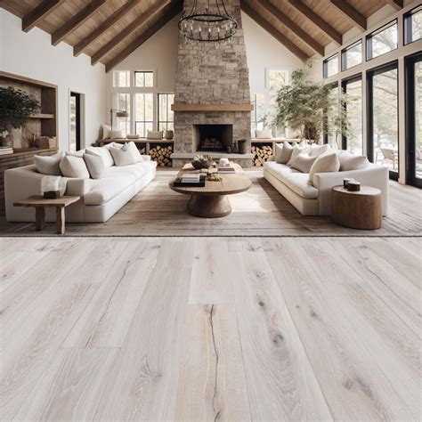 Sutherland European White Oak Wire-Brushed Engineered Hardwood | White ...
