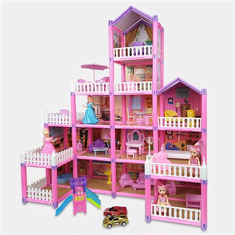 Buy SainSpeed Doll house princess castle girl villa set children play ...