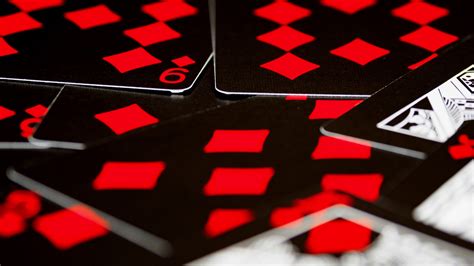 Download wallpaper 2560x1440 playing cards, game, gaming, red, black ...