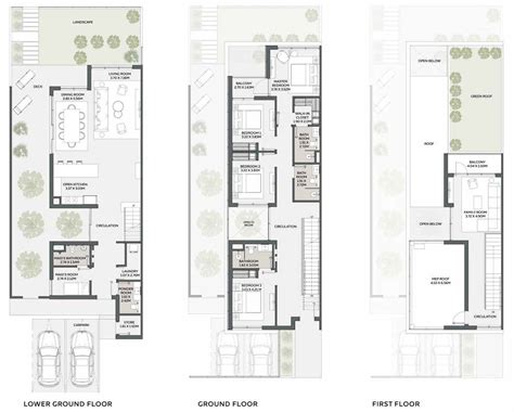 Floor Plans - Shamsa Townhouses Expo City by Expo City Dubai