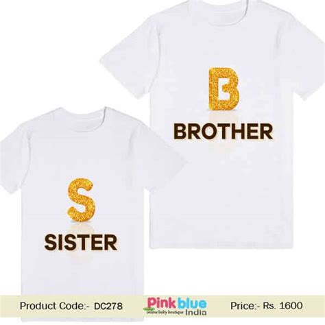 “Sister Brother” Custom printed Matching T-shirt For Children