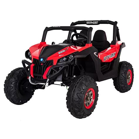 Blazin' Wheels Red Wild Cross UTV 12V Two-Seater Ride-On