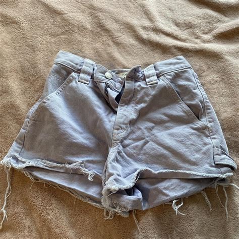 Patel purple denim shorts! - Depop