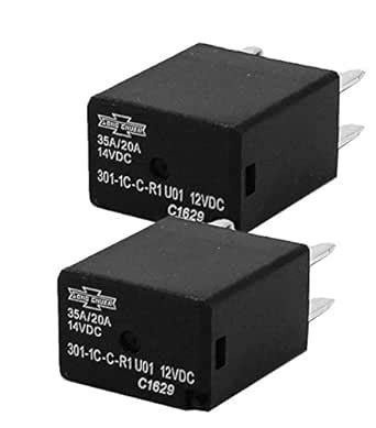 Song Chuan Automotive Relays SPDT 35A 12VDC (Pack of 2) 301-1C-C-R1-U01 ...