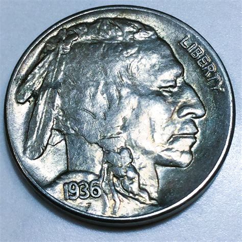 1936-S AU/BU Buffalo Nickel Beautiful Coin | Property Room