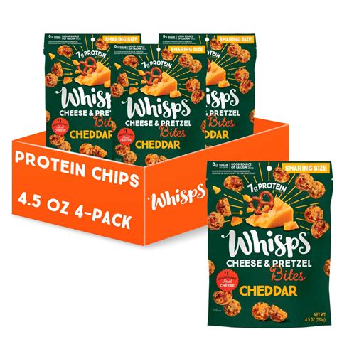 Buy Whisps Cheese & Pretzel Cheddar Cheese Bites| y Snacks | Protein ...