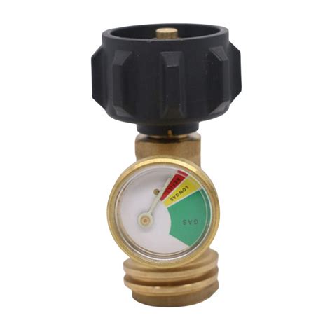 Buy SOONHUA Propane Tank Gauge Brass Propane Tank Adapter with Pressure ...
