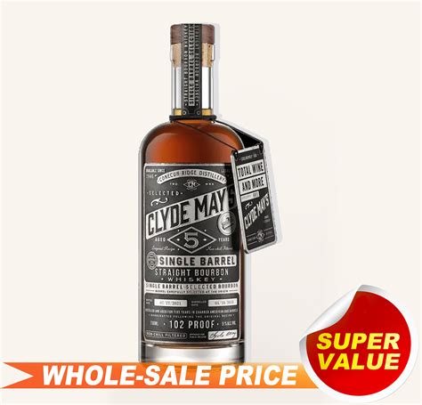 Clyde May's Straight Bourbon 5 Year Barrel Select Whiskey 750ml $44 ...