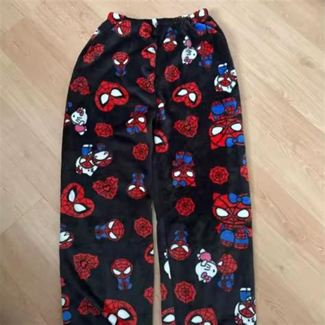 Black and red Spider-Man and Hello Kitty loungewear... | Depop in 2025 ...