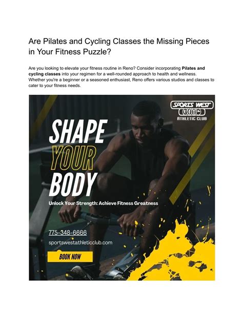 PPT - Are Pilates and Cycling Classes the Missing Pieces in Your ...