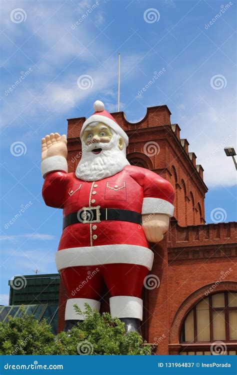 Huge Santa Claus at the Central Market Building in Adelaide, South ...