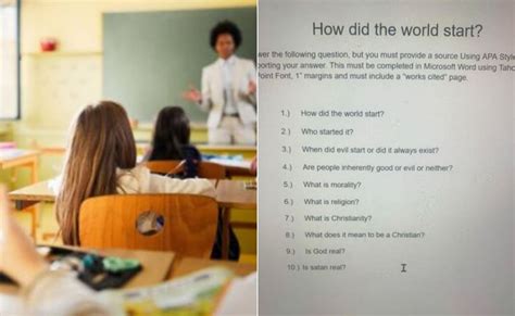 क्या भगवान सच में होते हैं? US के एक हाई स्कूल असाइनमेंट में भगवान की ...