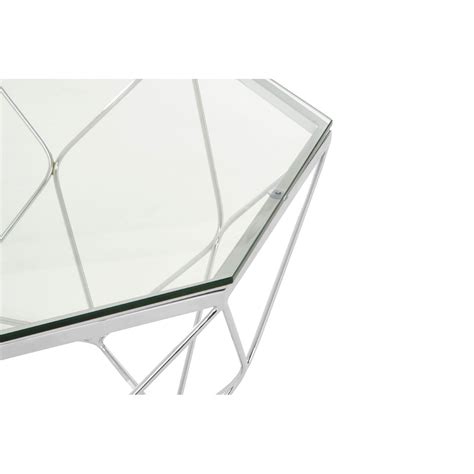 Signature Alina Glass & Chrome Coffee Table - No5a Interiors
