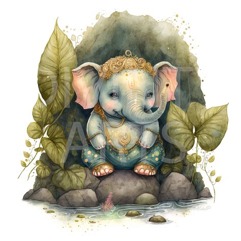 Baby Lord Ganesha. Wall Art. Lord Ganesha Print. Hindu God - Etsy
