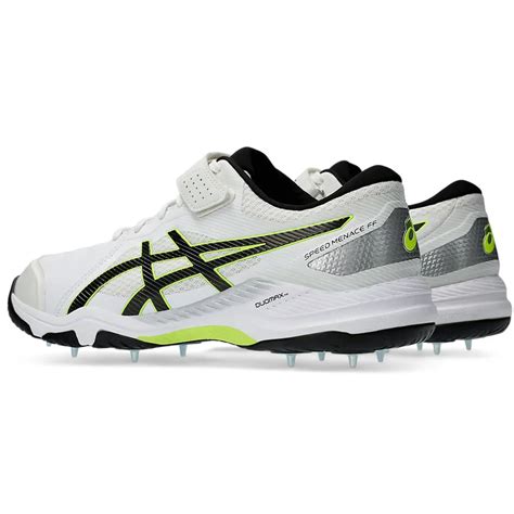 ASICS Speed Menace FF Men's Cricket Shoes, White/Black – Prokicksports