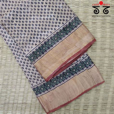 Hand Block Printed Sarees – Spatika Clothing