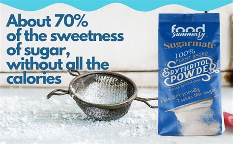 Food SummaryErythritol Powder 1 Kg - Sugar Free Sugar Alternative ...