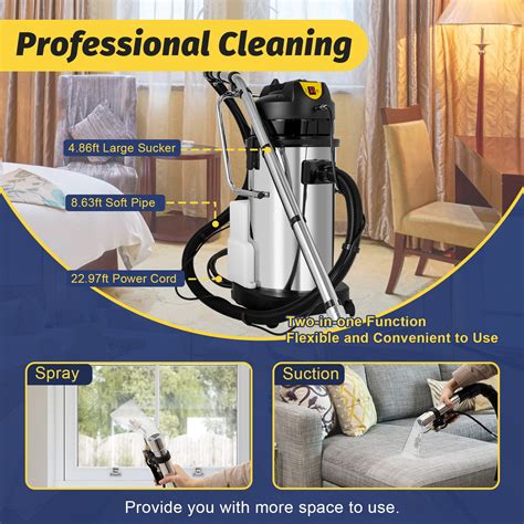 40L Commercial Carpet Cleaning Machine 3in1 Cleaner Pro Vacuum Cleaner ...