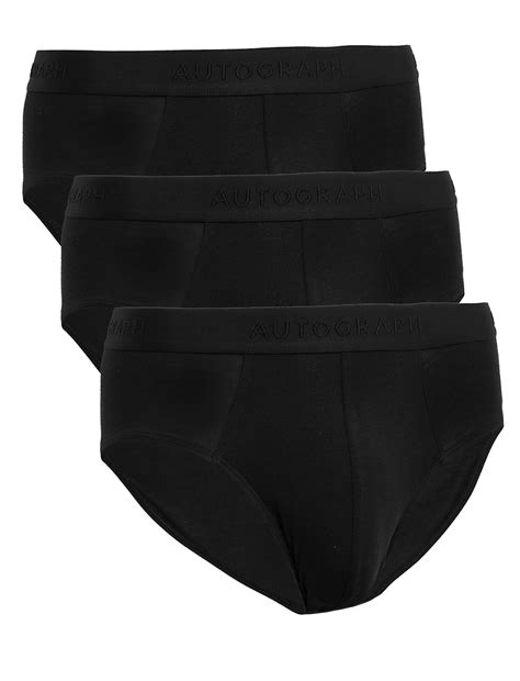 Buy 3pk Supima® Cotton Blend Briefs at Marks & Spencer