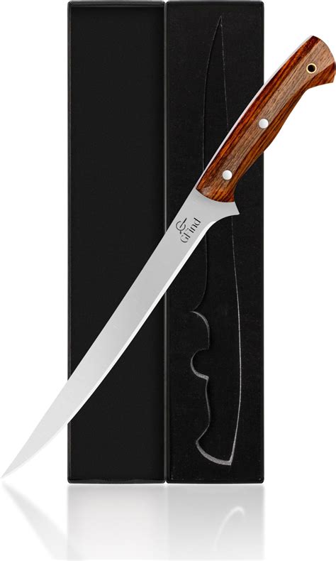 Amazon.com: GFind 9 Inch Boning Knife, Flexible Fillet Knife with Rose ...