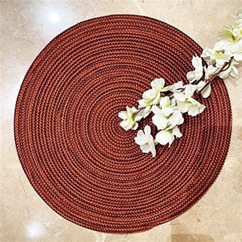Buy Wisdom Decor Jute Coaster Combo Braided Place Mats, 35 Cm Round ...
