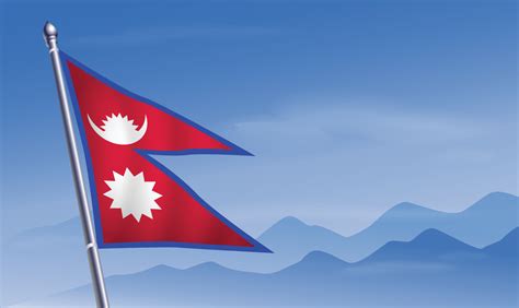 Nepal With Flag