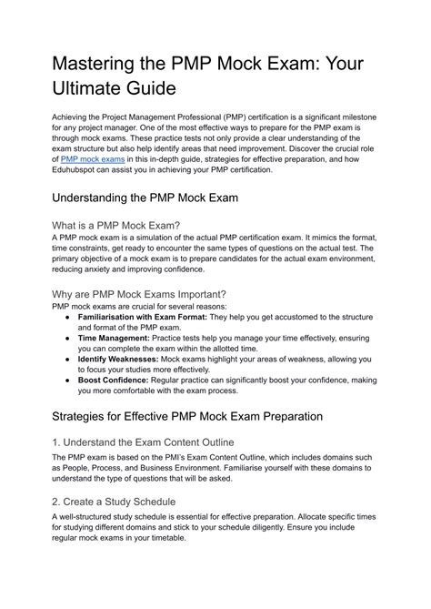 PPT - Mastering the PMP Mock Exam_ Your Ultimate Guide PowerPoint ...
